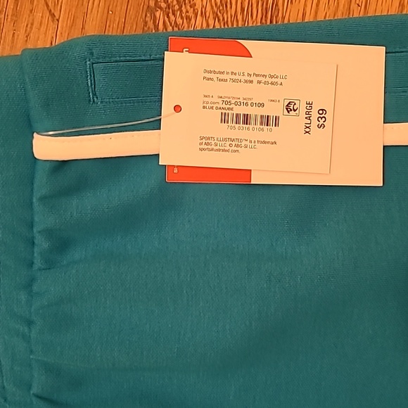 SPORTS ILLUSTRATED WOMEN'S PLUS SIZE BLUE SHORTS ELASTIC WAISTBAND SIZE XXL - Picture 2 of 10